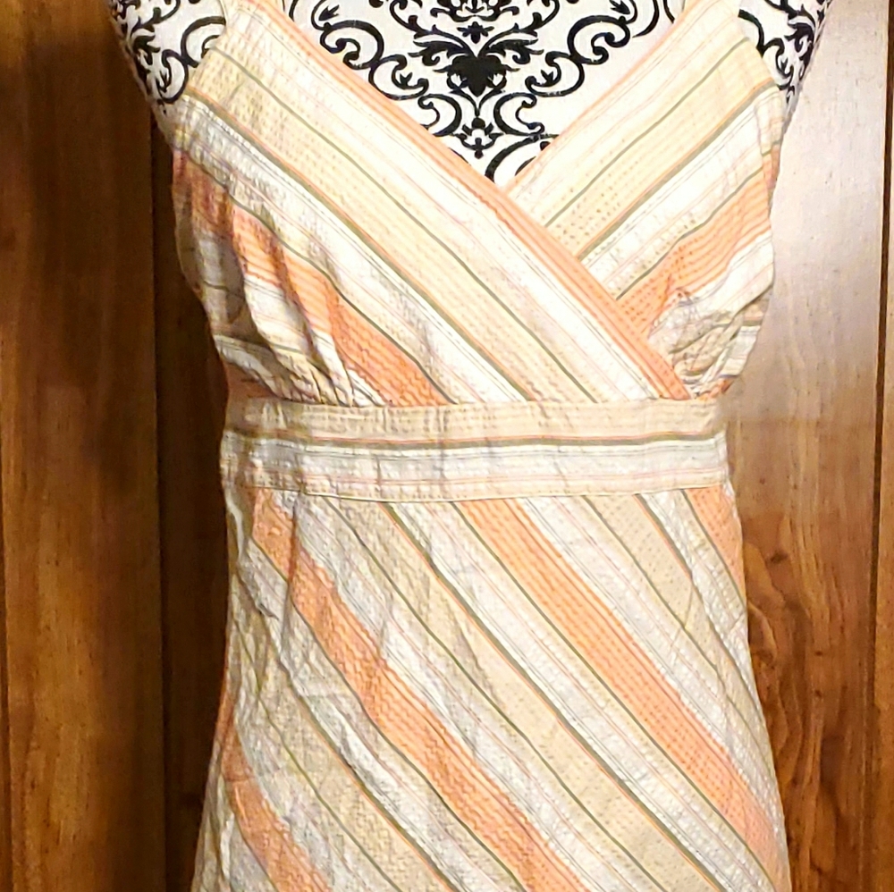 Striped tank top dress